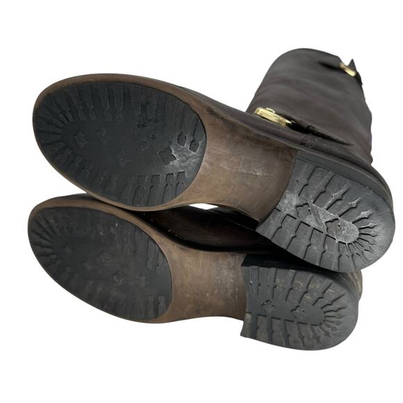 Steve Madden Lindley Biker Boot Women's 7 Brown Equestrian Retro Rustic Y2K Moto - Picture 8 of 13